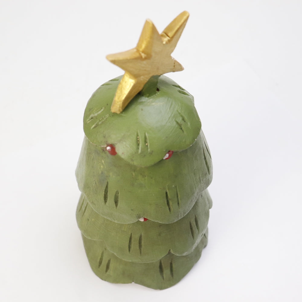 ケニア 木のハンドペイントクリスマスツリー 中 02 | マンゴロベ