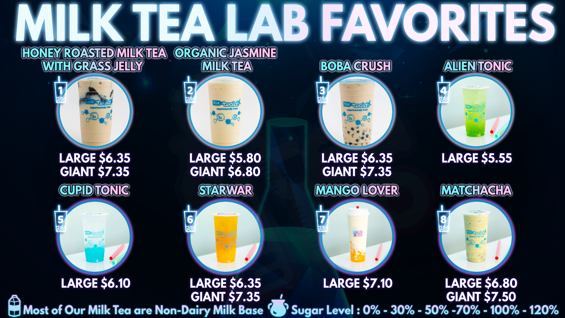 Milk Tea Lab South San Jose Menu - Milk Tea Lab