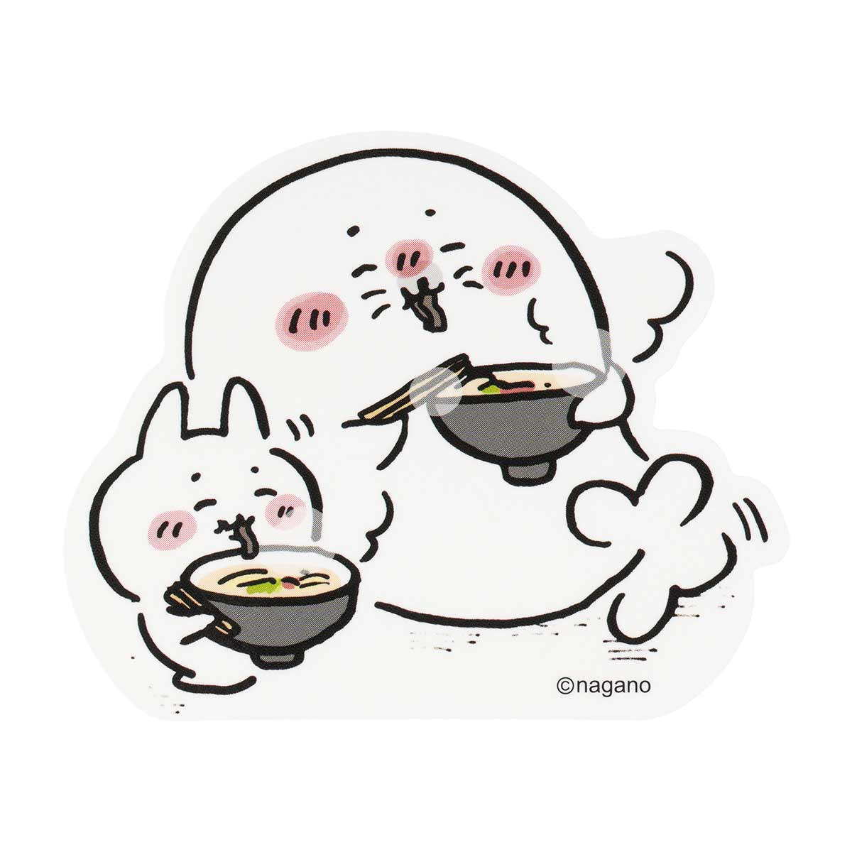 ナガノキャラクターズ スマホに貼れるサイズのステッカー（アザラシと