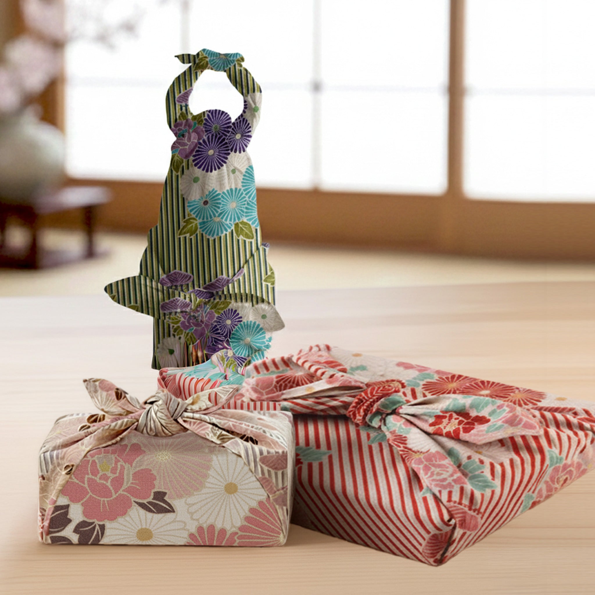 Artek Kirsikankukka 風呂敷(大) ピンク のレン 風呂敷 小・中・大