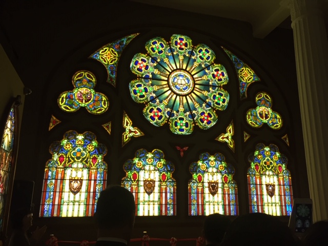 セントピーターズ教会 大型 ヴィンテージ ステンドグラス ティファニー