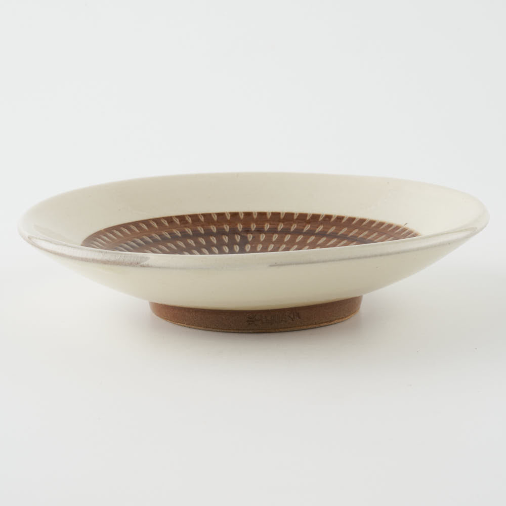 小石原焼 柳瀬窯元 傳 四寸皿 (茶呉須) ¥2,200 大人の焼き物