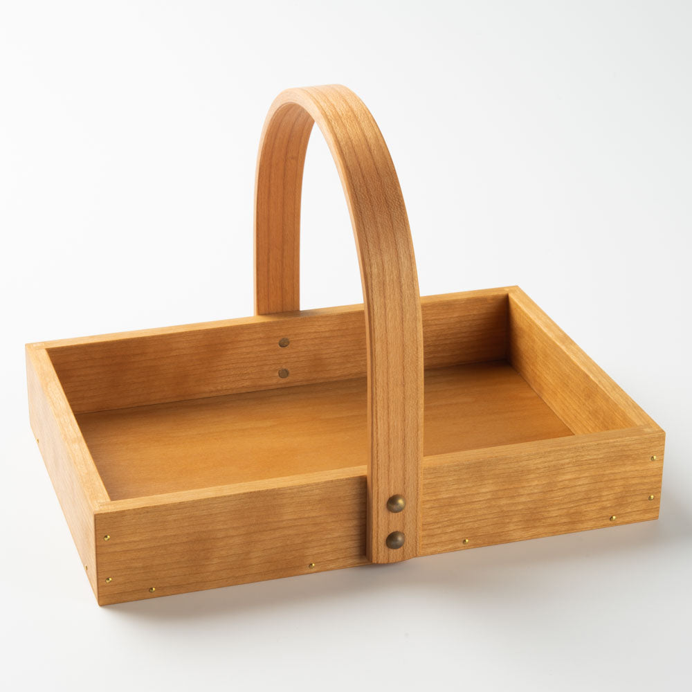 作家 岡野達也 ワンハンドルトレー 小 チェリー材 ¥9,672 大人の焼き物