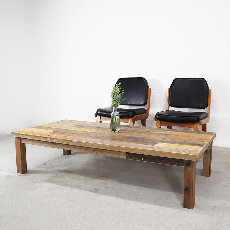 インダストリアル 無垢材ローテーブル – DREAM SPACE KURO Online
