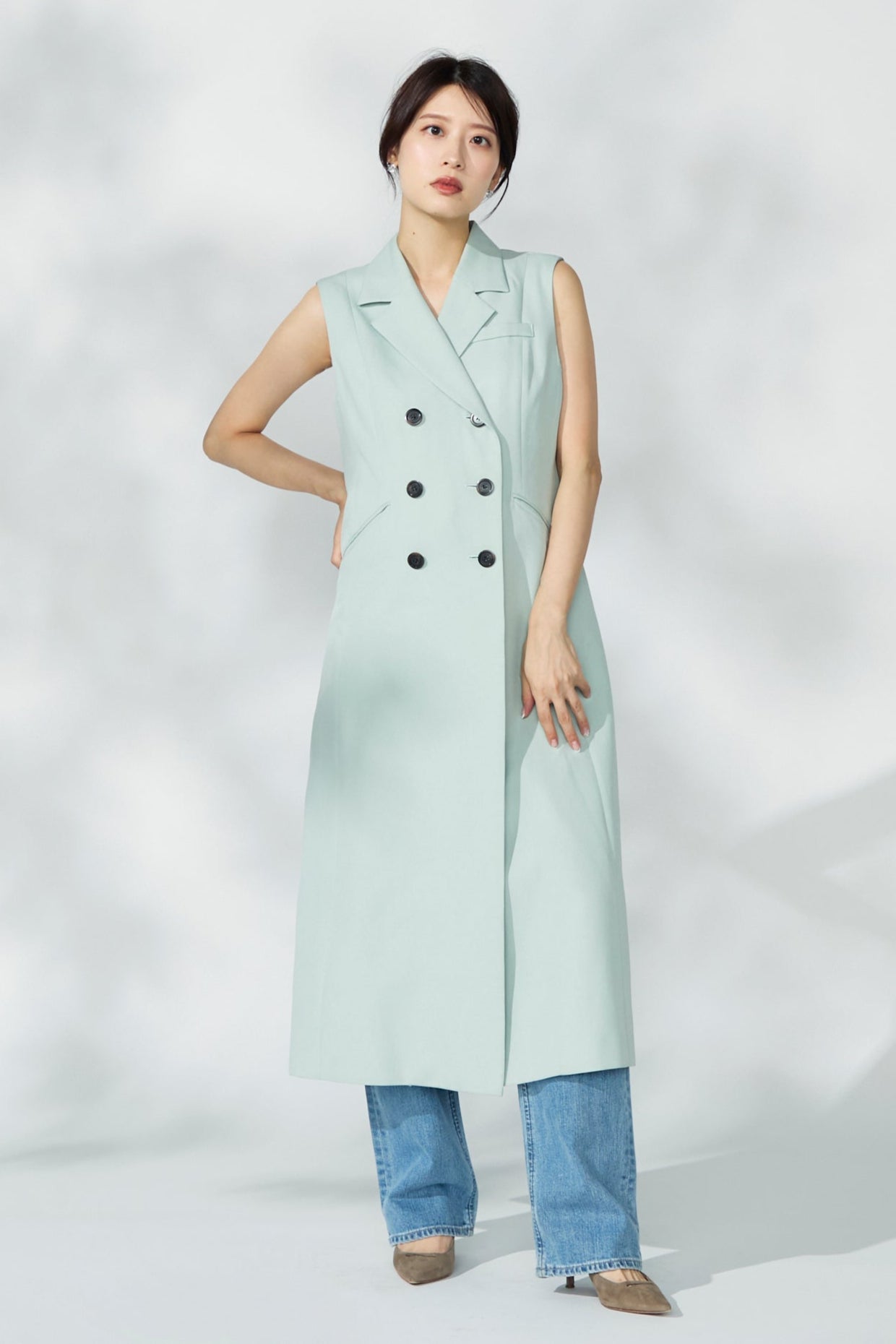 Mannish gilet(Mint) – Audire