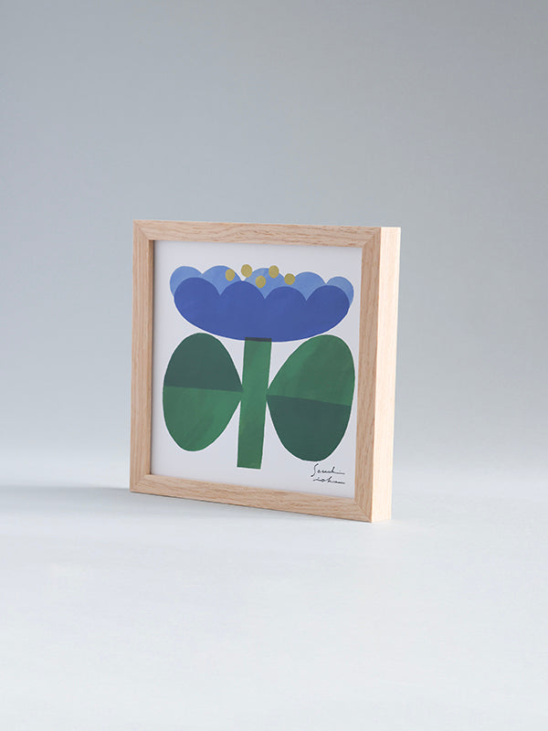 アートフレーム M ナチュラル イオクサツキ 青い花 | AXCIS ONLINE