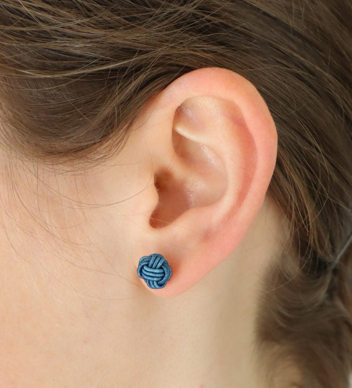藍染 水引あわじ玉ピアス アクセサリー – AiAii