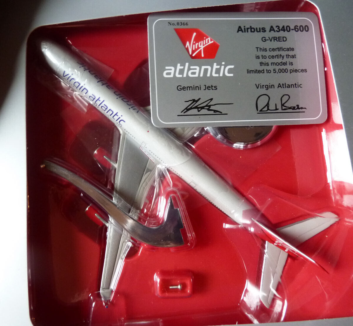Virgin Atlantic Airways A340-600 G-VRED Gemini Jets 1:400