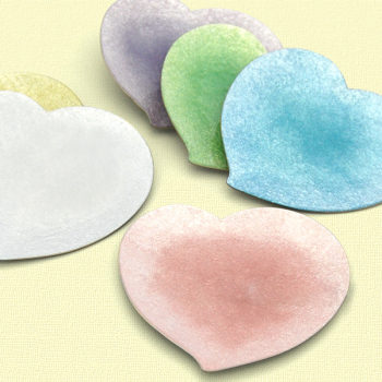 小皿・ハート 青・黄・紫「安藤七宝店オンラインショップ」