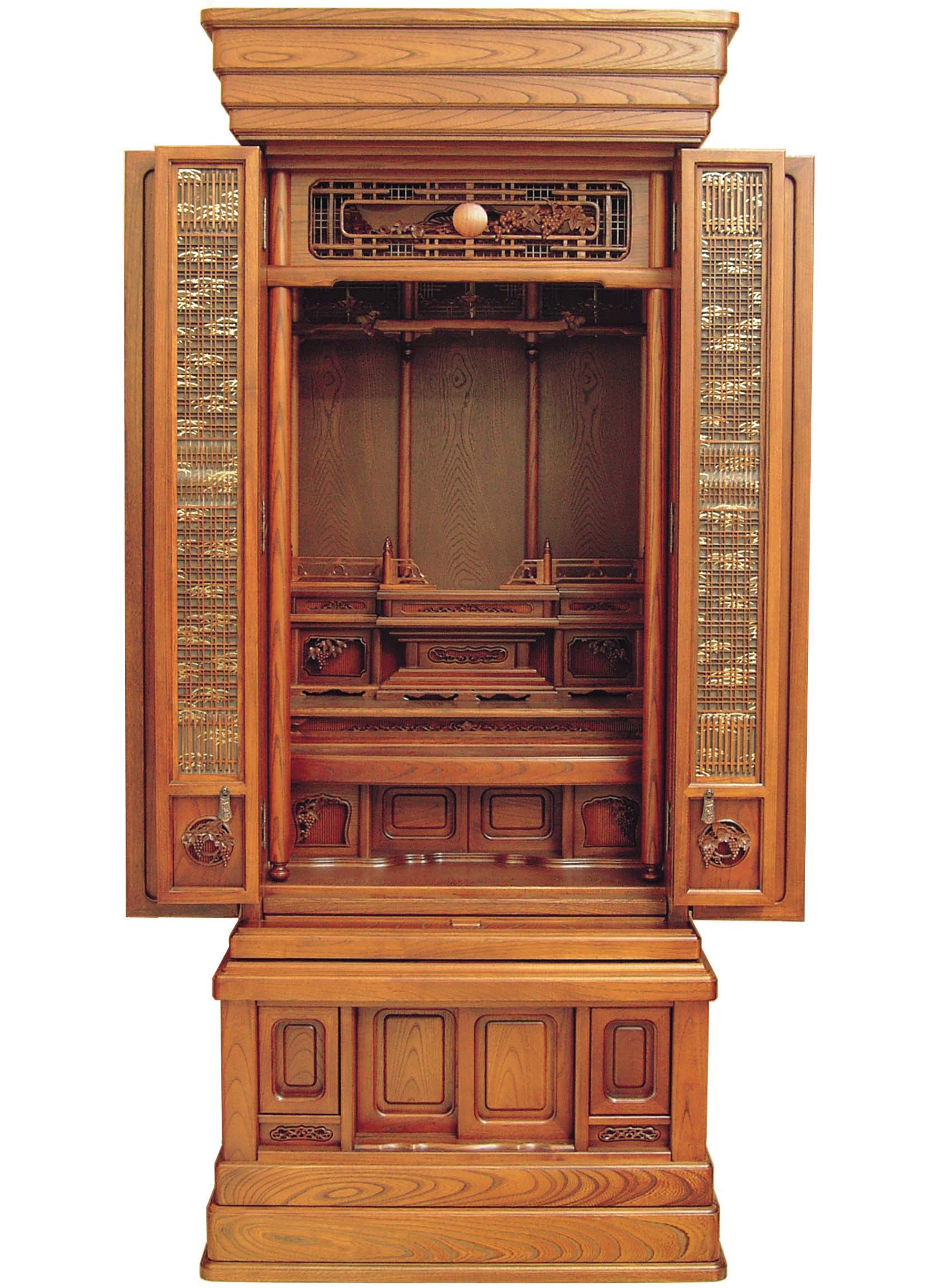 唐木  台 花台: 紫檀 隆造作 小卓 唐草彫り 高さ26.8cm 大阪唐木指物 no.8838