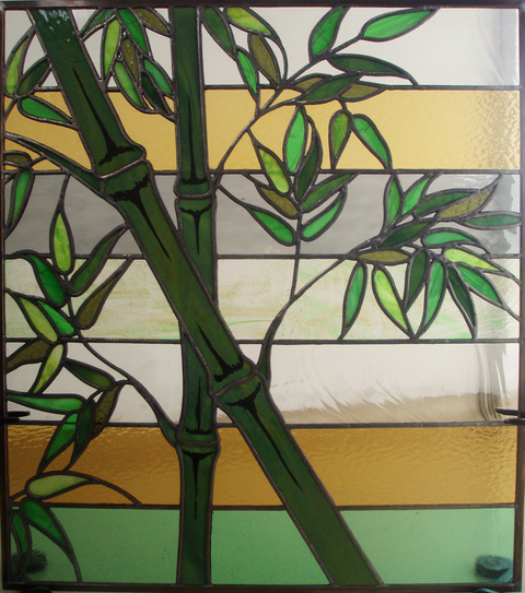 地震といえば竹林… なので竹のパネル :: 「みきBLOG」 ステンドグラス