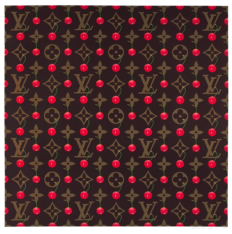 村上隆 シルクスクリーン サイン 限定50 《モノグラム チェリー》