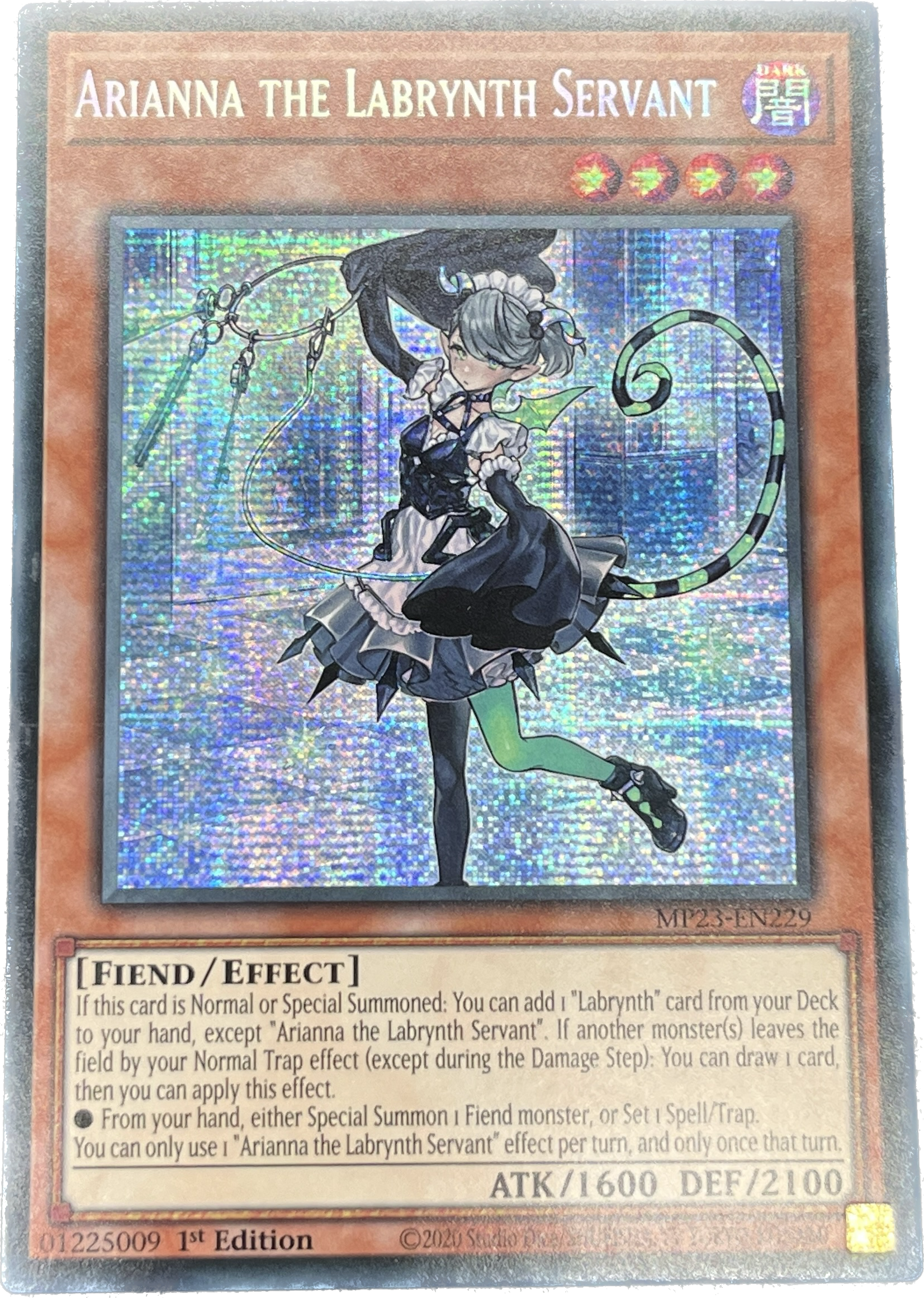 遊戯王 白銀の城の召使い アリアンナ/シークレット/英語/1st – カード