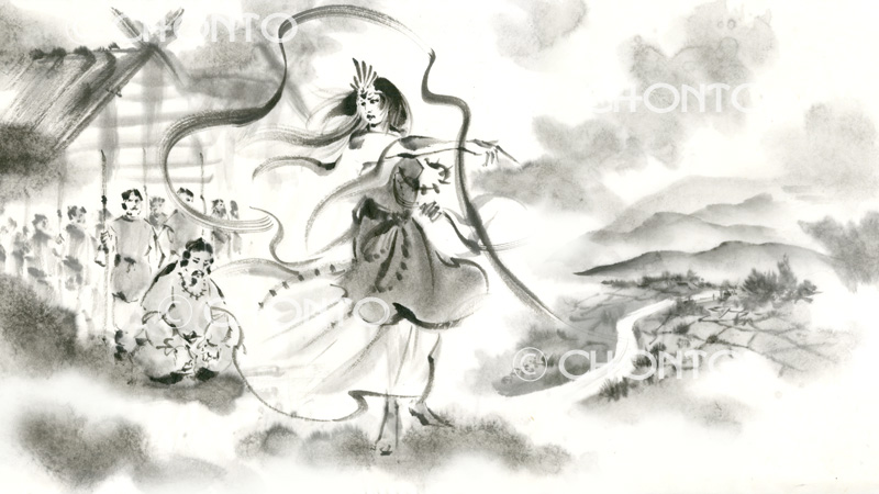 水墨画イラストレーター渡邊ちょんとwow!CHONTO illustration