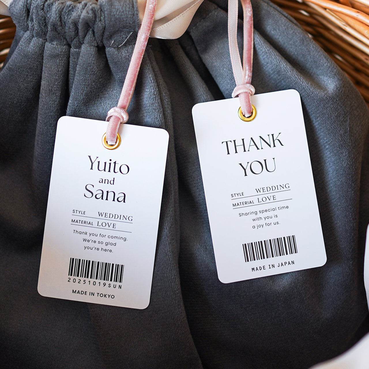 サンキュータグ アパレル風 [デザインA] – 結婚式準備サイトCORDY
