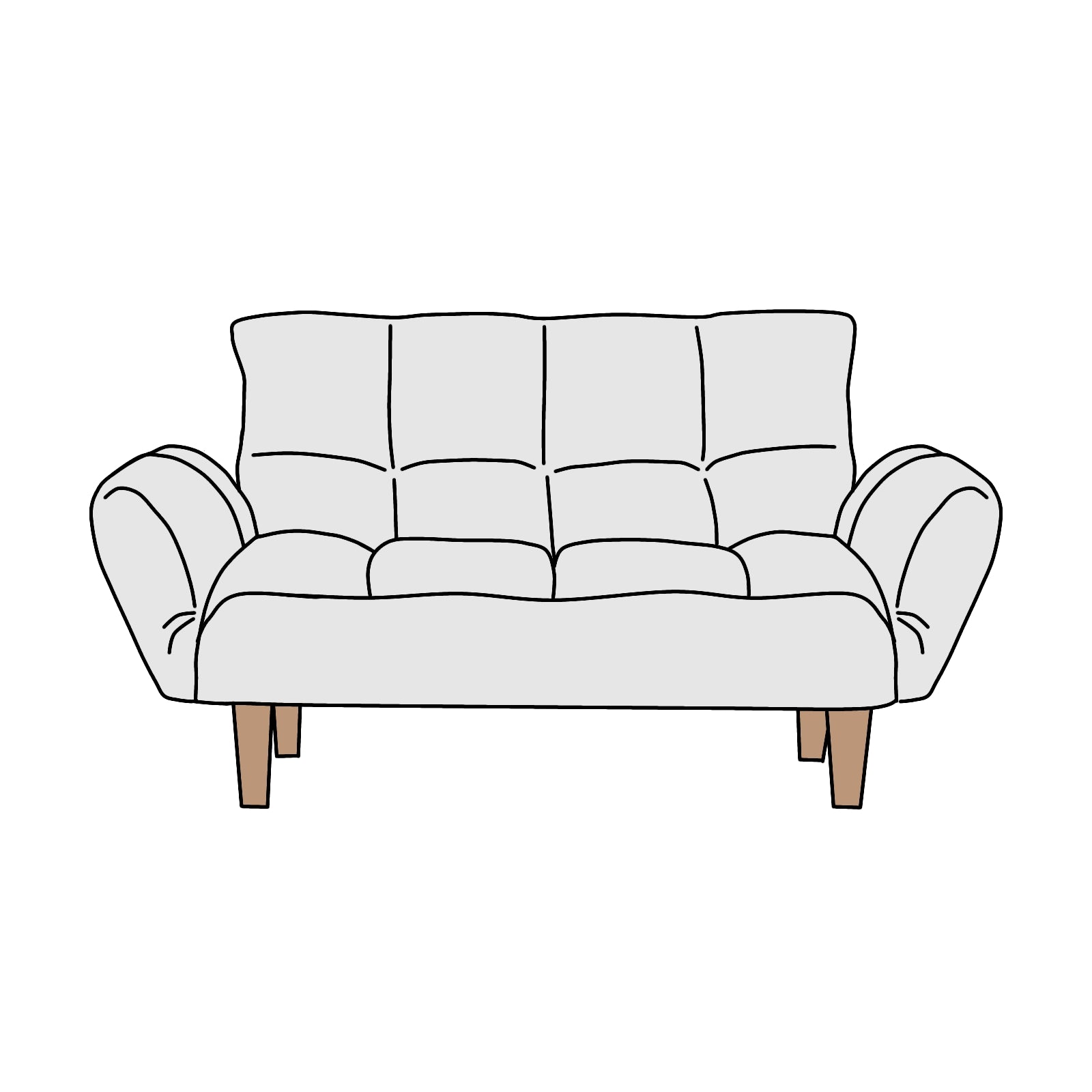 NITORI（ニトリ）ポケットO コンパクトソファ 横幅約163cm