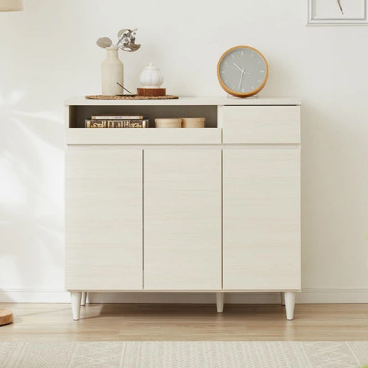 キャビネット ラック 北欧風 日本製 完成品 幅89 収納 リビング収納