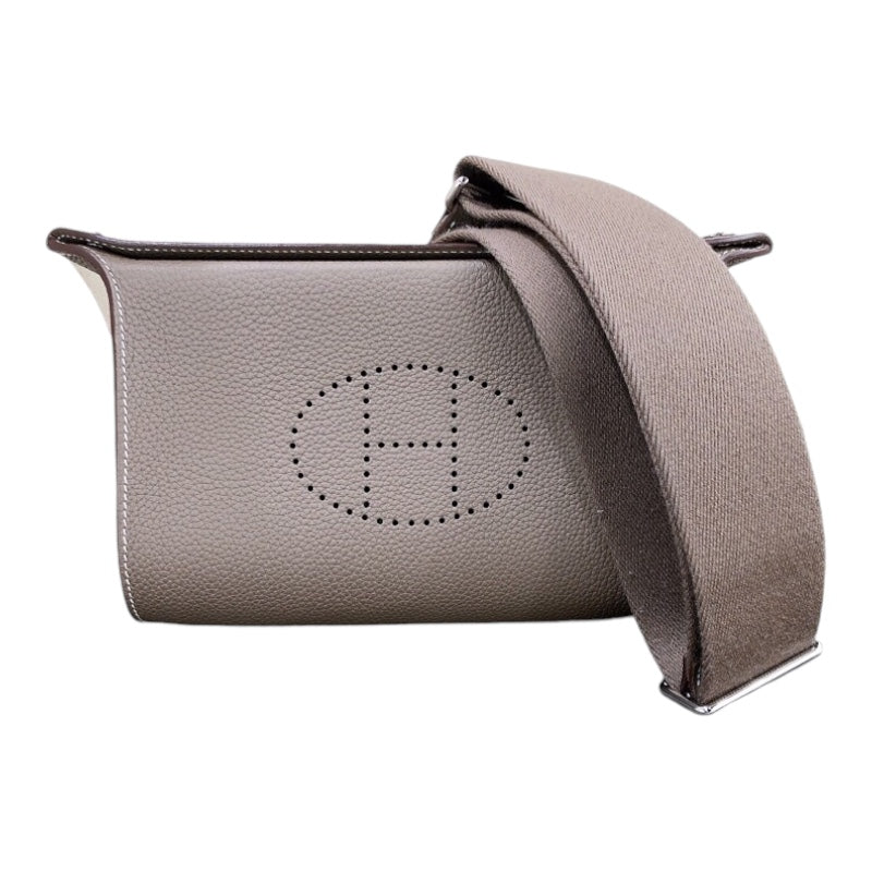 エルメス HERMES ヴィドポッシュ B刻印 エトゥープ/シルバー金具 トゴ