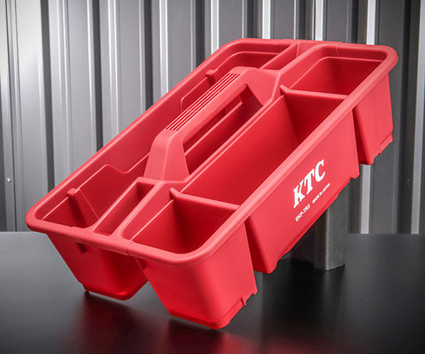 KTC プラハードトレイ レッド オカモチ型ツールトレイ スタッキング