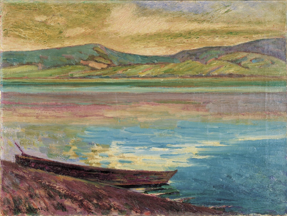 藤島武二「山中湖畔の朝」 | 福岡県立美術館