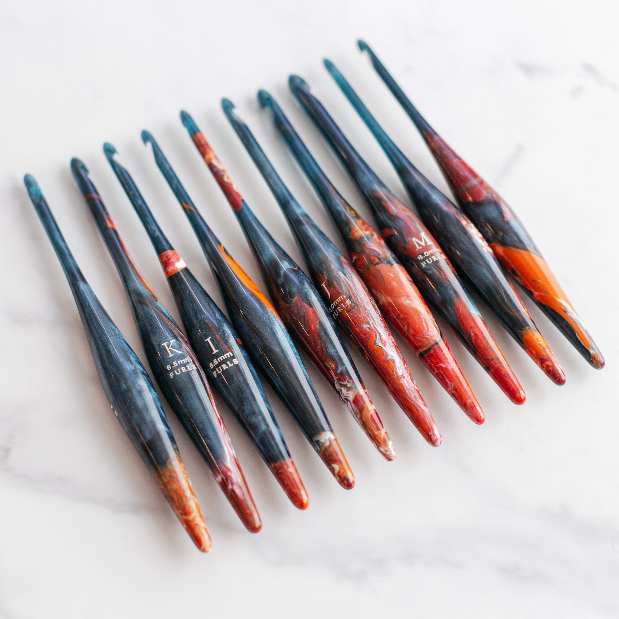 Limited Edition Nebula Streamline Resin Galaxy Crochet Hook