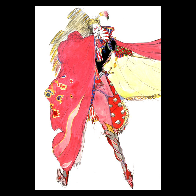 FF6 ケフカ：天野喜孝氏のコンセプトアート ─ 全マップ完備