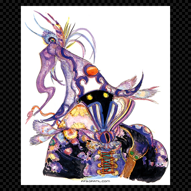 FF9 天野喜孝氏のコンセプトアート ／ ファイナルファンタジー9 完全