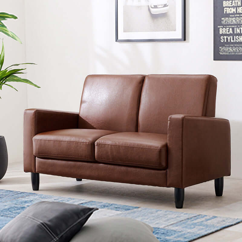 コンパクトローソファ 2人掛け おしゃれ 幅120cm 奥行64 低め スモール