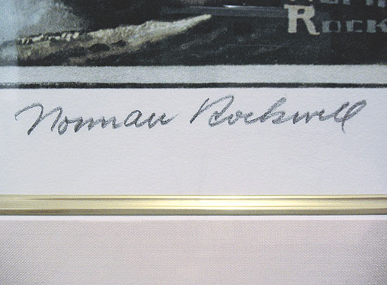 ノーマン・ロックウェル オリジナルリトグラフ 【旅行者】 フラン