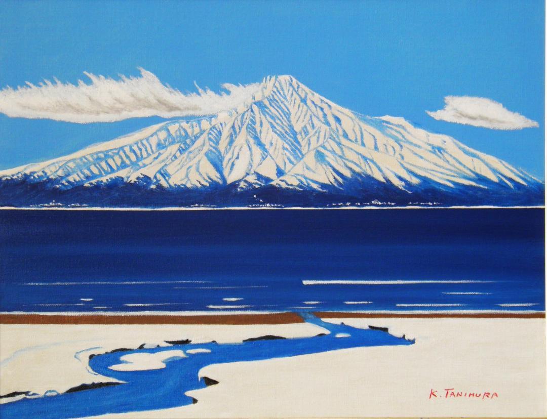 絵画の通販、購入ならFROM ARTIST/作品名：冬の利尻島/作家名：谷村一男