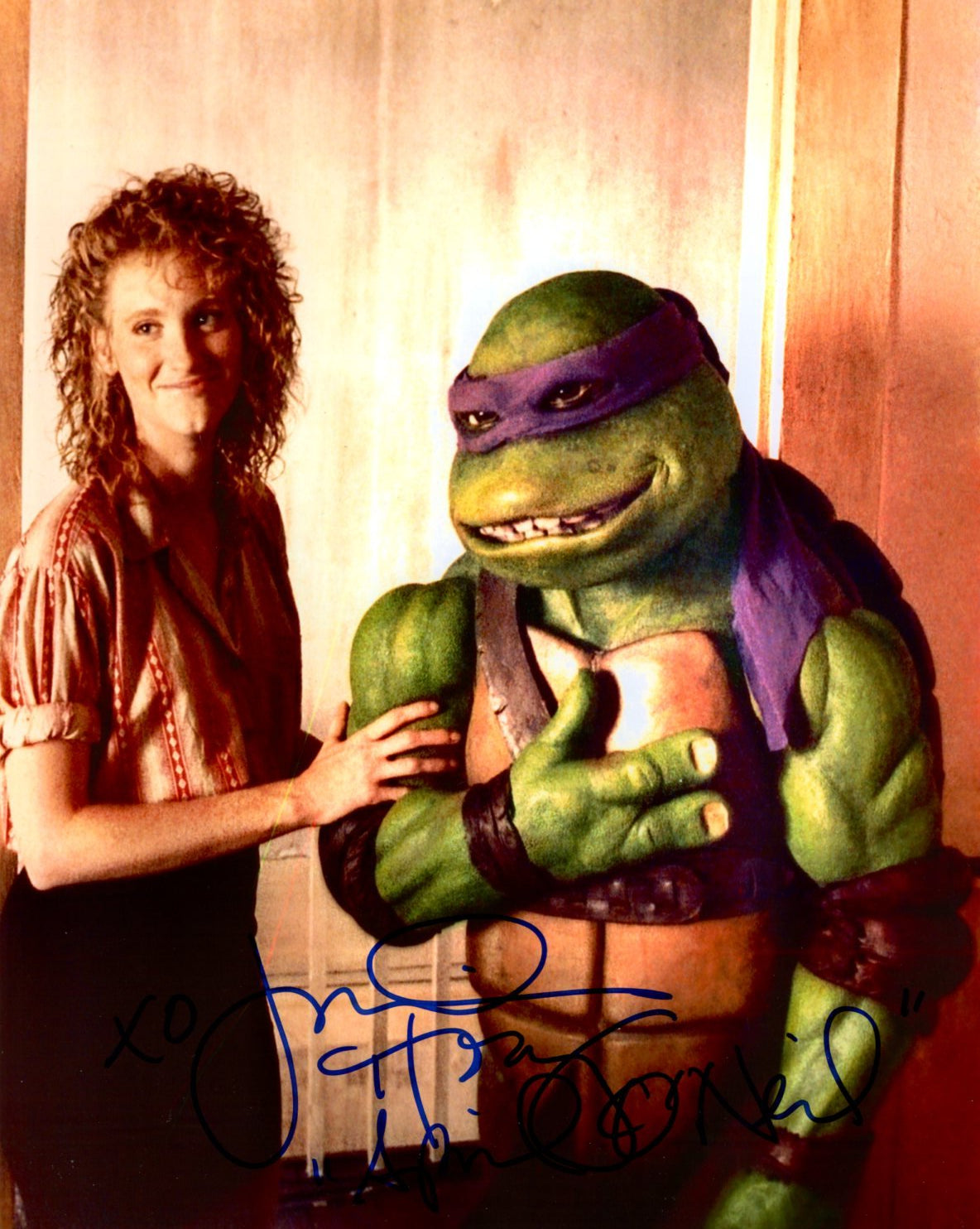 Judith Hoag Teenage Mutant Ninja Turtles 8x10 Signed Photo JSA Certifi