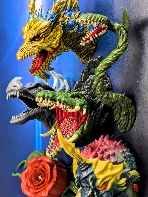 玩栗犬と、一番くじ ゴジラ 70th Anniversary モンスターヘッド