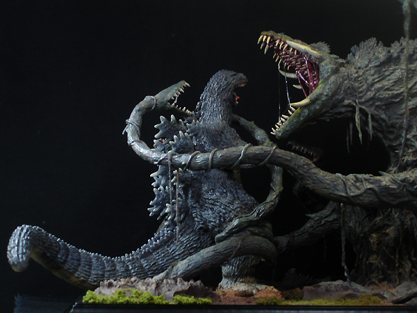 M1号】 ビオランテ（1989ゴジラ付） ジオラマ完成品