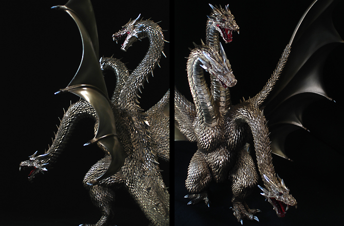 □SHINZEN造形研究所 GMKキングギドラ 完成品□