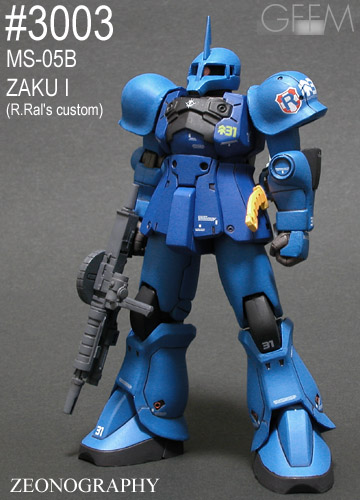 3003 MS-05B ZAKU I/MS-06C ZAKU II