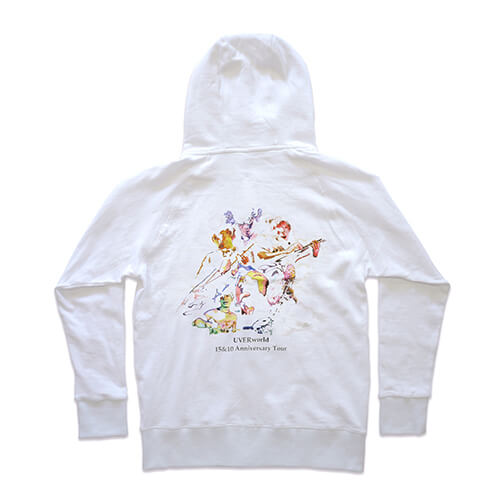 日本武道館限定】Special Zip-Upパーカー (ホワイト)|UVERworld LIVE