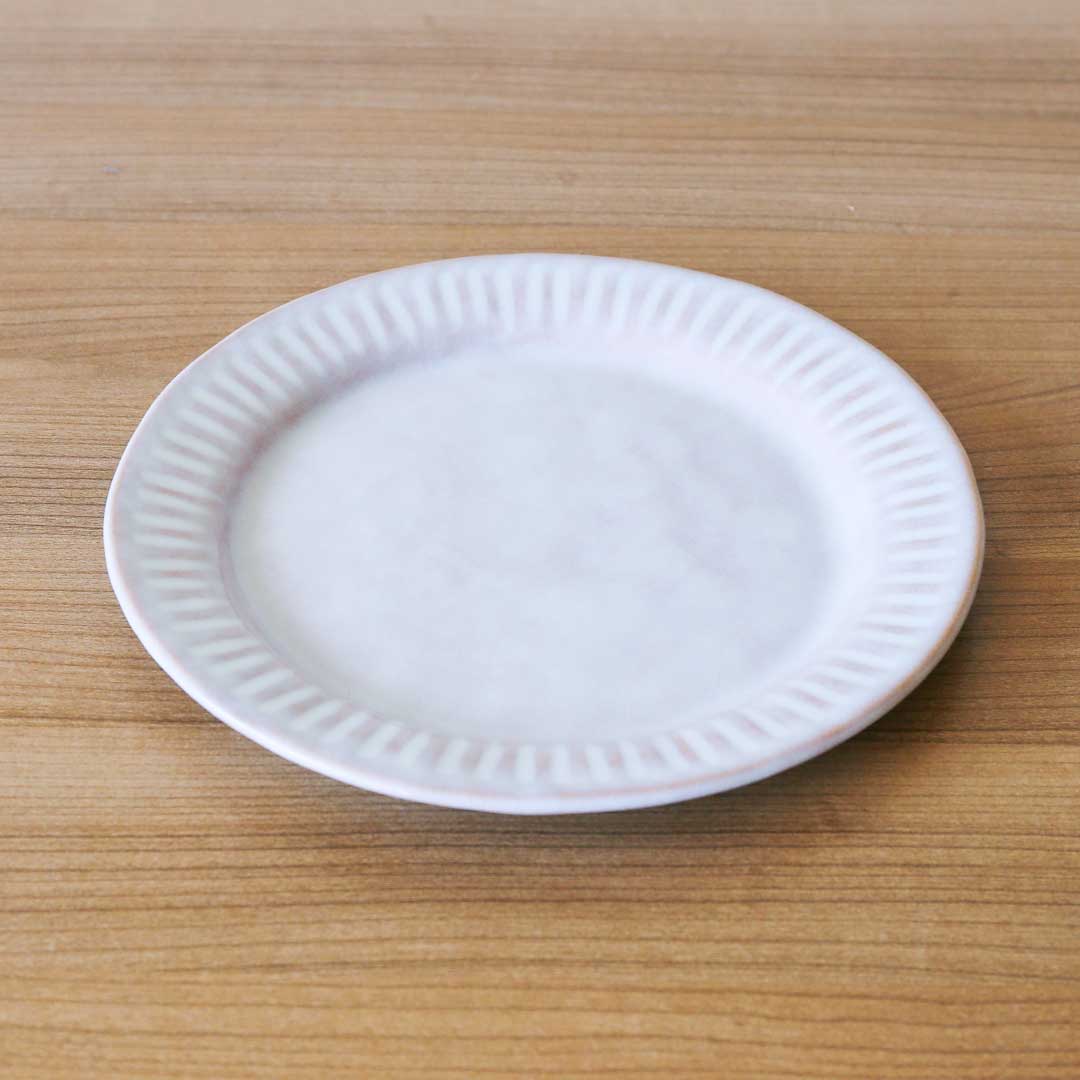 8寸皿鎬乳白 陶の杜 – 晴れと暮らす