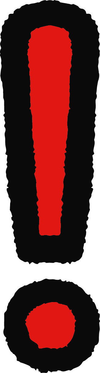 ビックリマーク・感嘆符のイラスト | かわいい無料イラスト素材