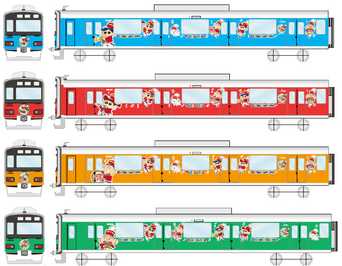 東武 クレヨンしんちゃんラッピングトレイン 追加運転（2016年11月25日