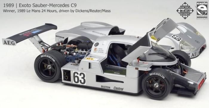 エグゾト 1/18 モデルカー 1989 #63 ザウバー メルセデス ベンツ C9