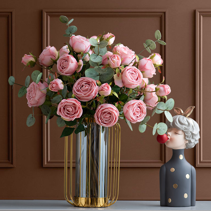 INDOORPLUS公式 |造花 ローズ エレガント 豪華 バラ 置物 – Indoorplus