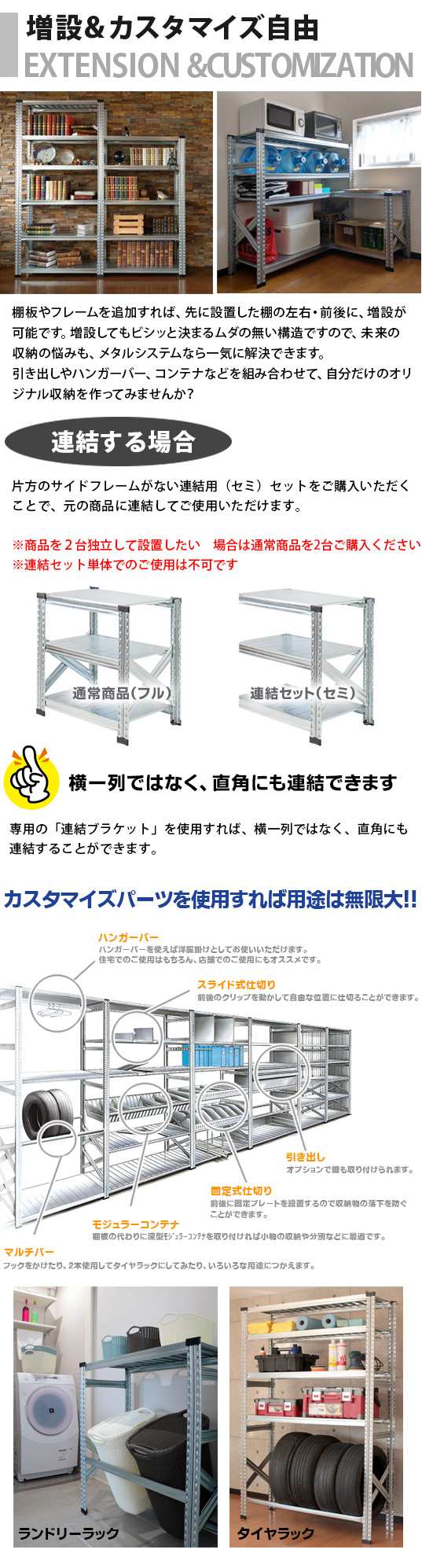 メタルシステムUNIRACK》（パーツ）棚板 追加キット