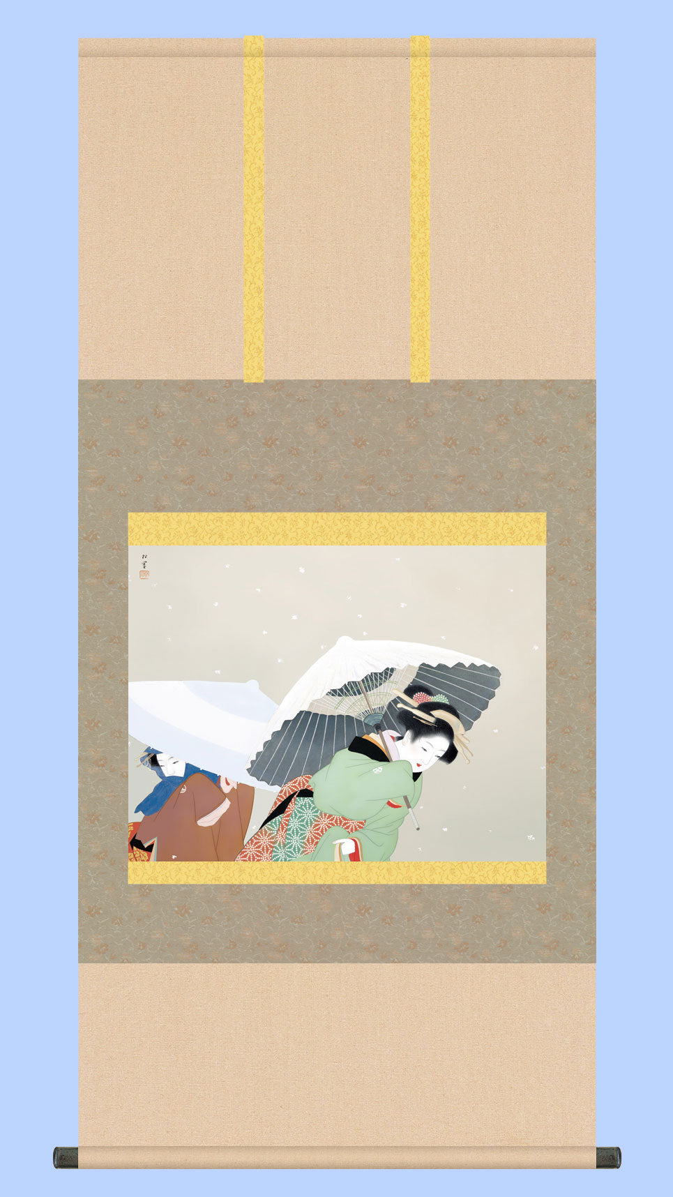 名画複製画掛け軸 牡丹雪 上村松園 – 寿鳳人形の東芸