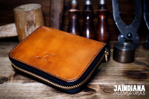 RFHW-VL ビンテージな本物・ラウンドファスナーハーフウォレット