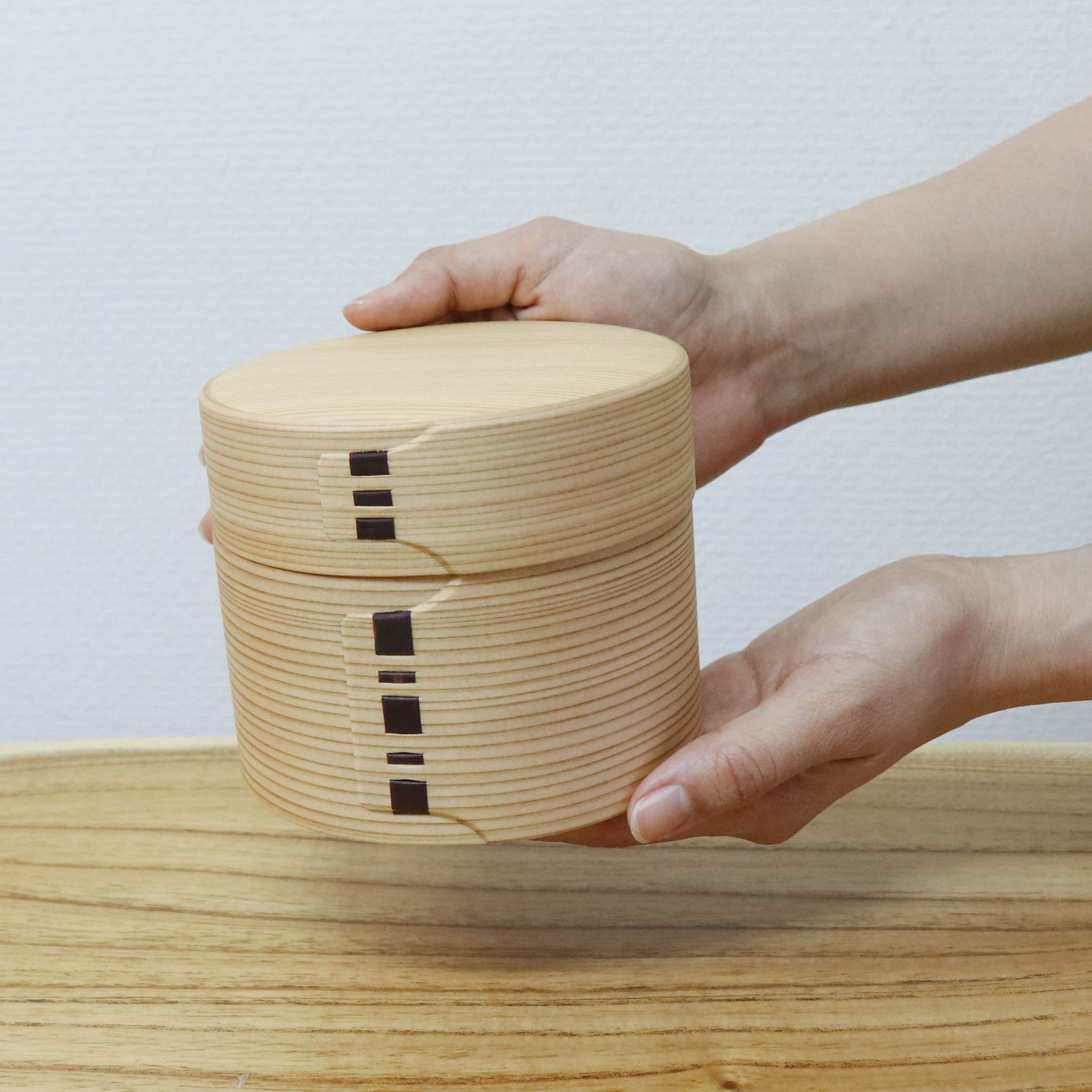 大館曲げわっぱ 弁当箱 | 秋田杉 | 二ツ重丸弁当 | 大館