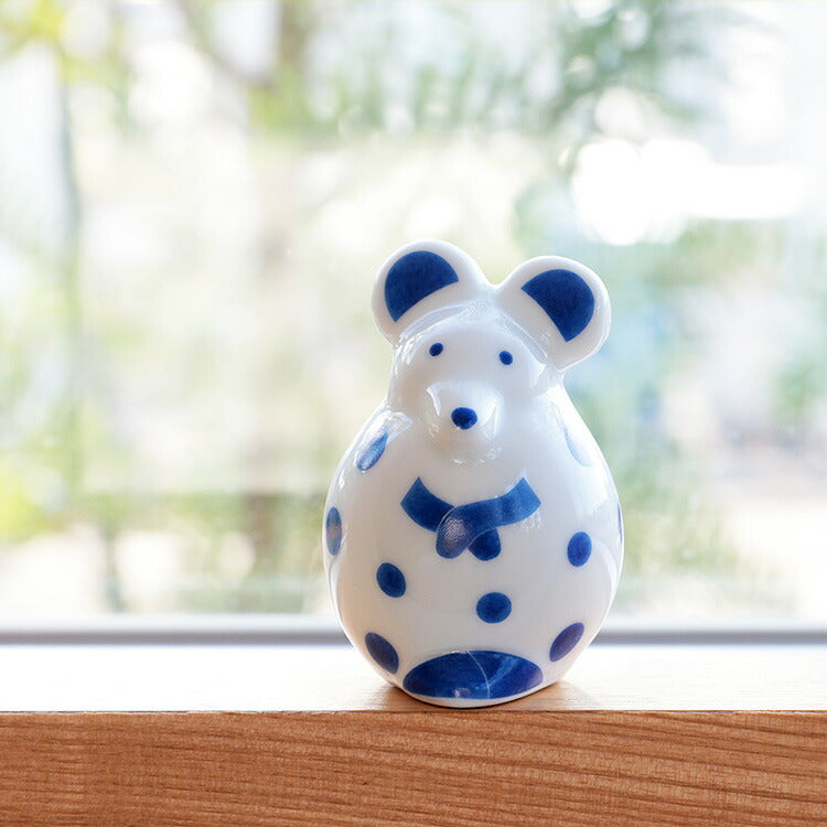 青いハリネズミ大英博物館のレプリカ陶器の置物 青いハリネズミ大英