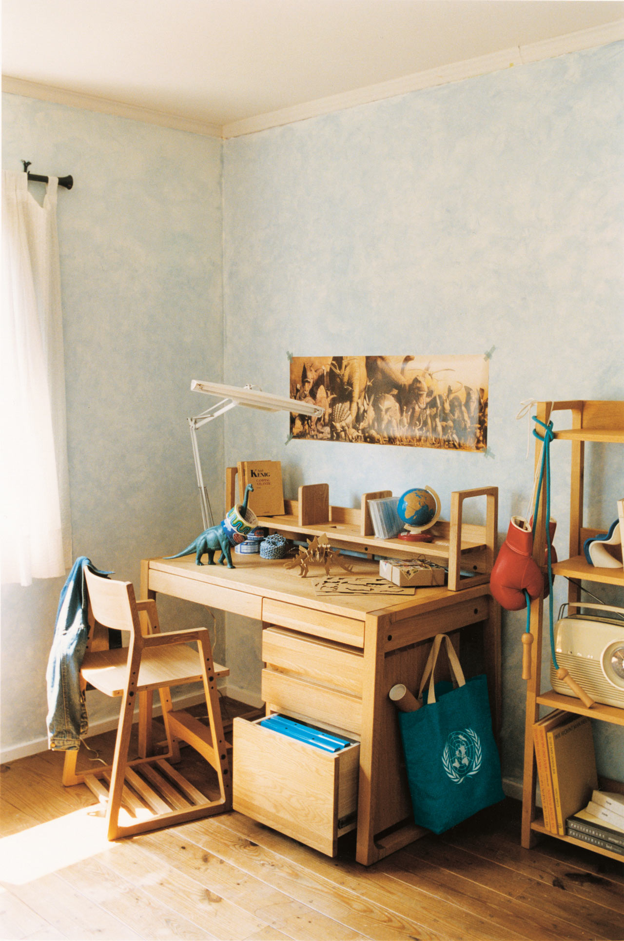 フジ】アクタス 学習机 ＋シェルフ 引き出し付き フジ】アクタス 学習