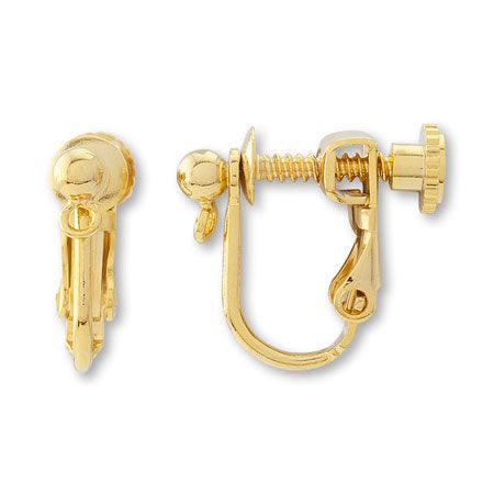 イヤリング ネジバネ丸玉 ヨコカン ゴールド – 貴和製作所オンラインストア