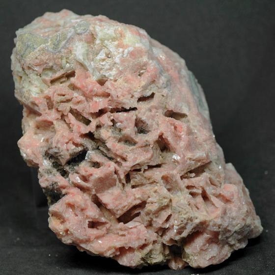 Komurominerals.com ＞ 菱マンガン鉱・Rhodochrosite [重晶石のヌケガラ]