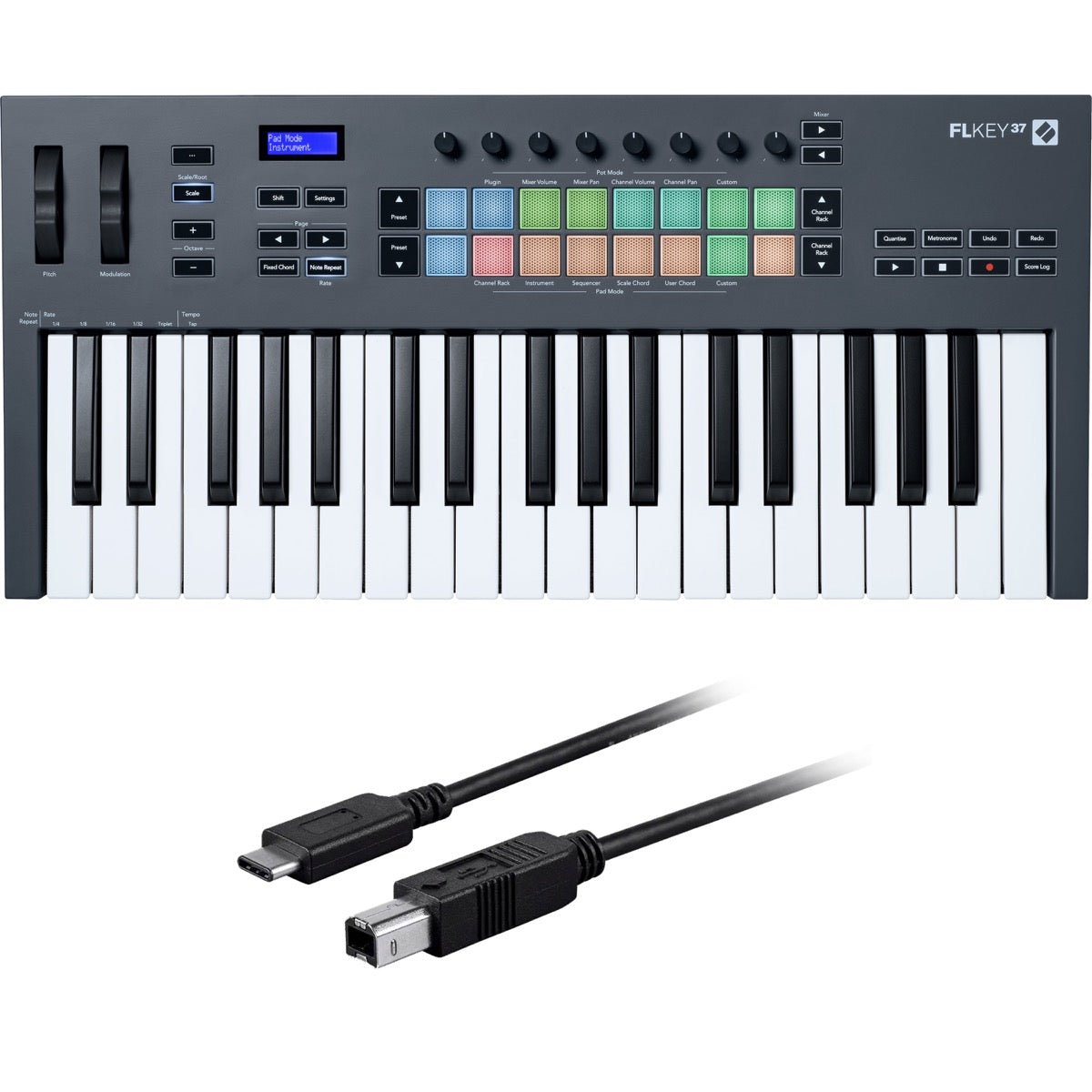 Novation FLkey 37 USB-MIDI Keyboard Controller for FL Studio CABLE